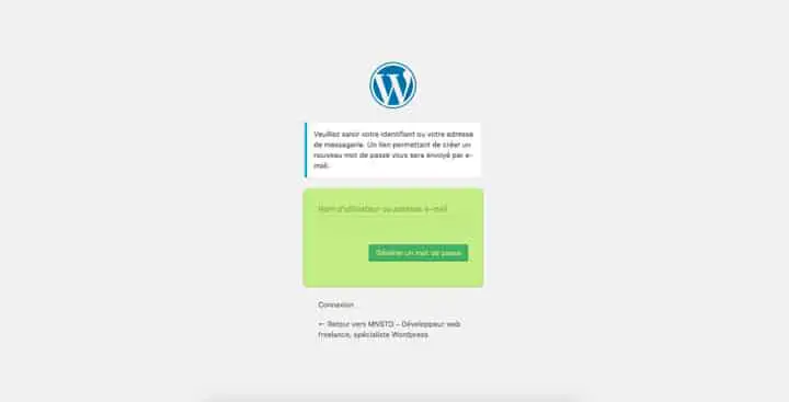 Récupérer mon mot de passe wordpress perdu Récupérer mon mot de passe wordpress perdu